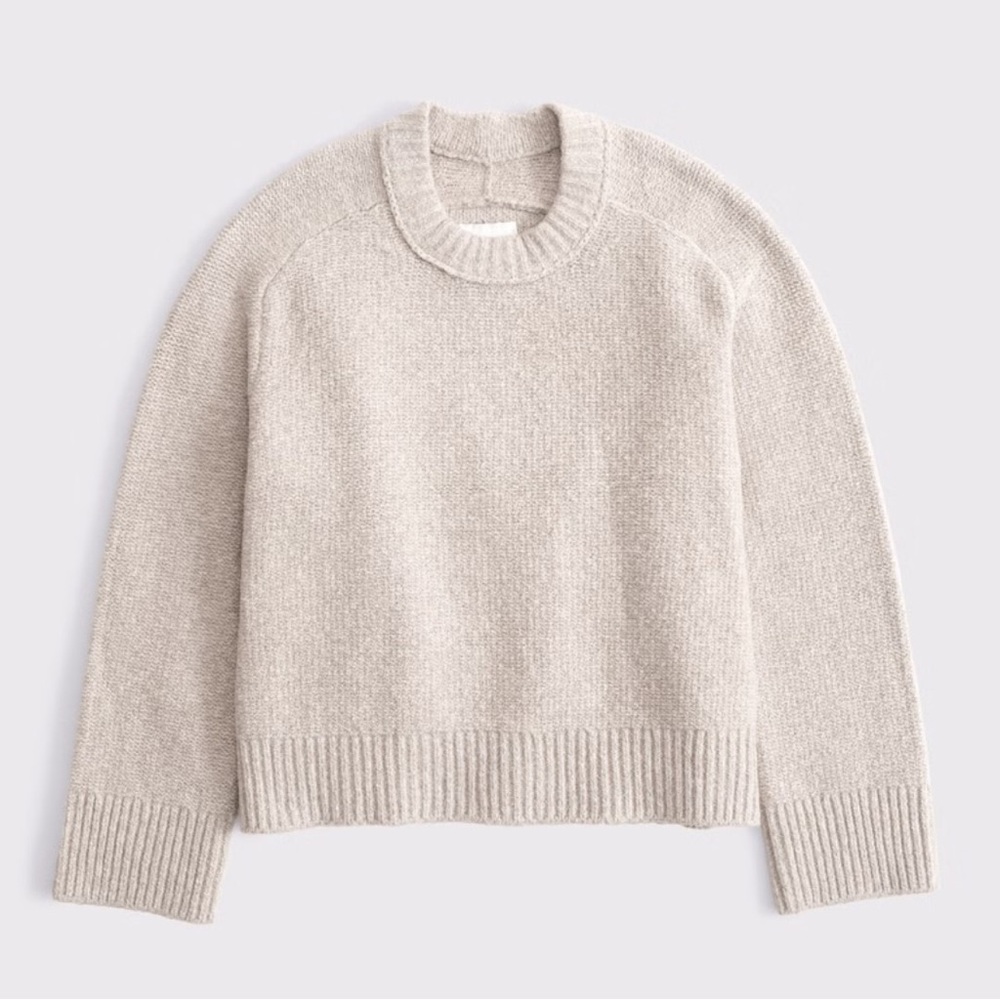 Madeline Textural Crew Sweater Sand XL